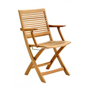 2255 - Espresso klapstol med arm